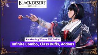 Black Desert Online: Woosa PVE Guide... Infinite Combo, Class Buffs, and Addons...