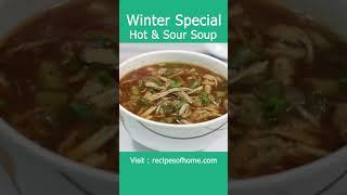 Hot and sour #soup #recipe in winter | #shorts #ytshorts #youtubeshorts #shortsvideo #shortsfeed