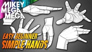 HOW TO DRAW HANDS - EASY ANIME STEP BY STEP