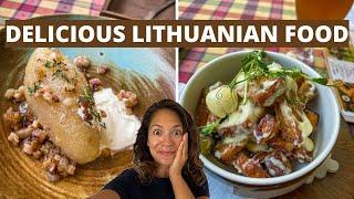 Trying Traditional Lithuanian Foods for the First Time!