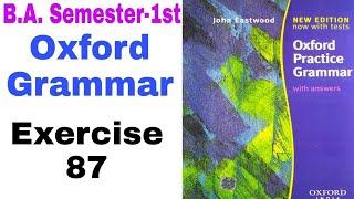 'Oxford Practice Grammar' Exercise 87 by 'English Family87' | John Eastwood's Oxford Grammar