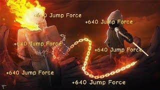 Roblox - Super Power Training Simulator Unlimited Jump Force Glitch Farm