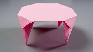 How to make a paper table | Origami table