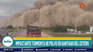 ️️Impactante tormenta de polvo en Santiago del Estero️️