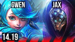 GWEN vs JAX (TOP) | 800+ games, 11/3/8, Godlike | EUW Master | 14.19