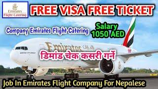 Free Visa Free Ticket | Emirates Flight Catering | Job In Emirates Flight Company |