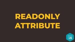 How to Add and Remove Readonly Attribute in Javascript