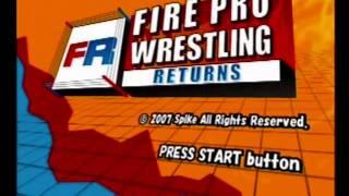 Fire Pro Wrestling Returns: Title Screen & Intro