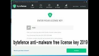 bytefence anti malware free license key 2019 | Bangla |