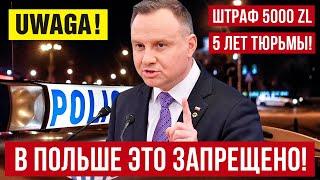 Штраф до 5000 злотых в Польше или 5 лет тюрьмы! Это надо знать украинцам!