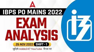 IBPS PO Mains Analysis 2022 | IBPS PO Mains GA, Maths, Reasoning, English Questions & Cut Off Review