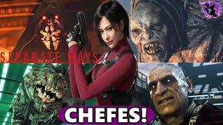 RESIDENT EVIL 4 REMAKE: SEPARATE WAYS - TODOS OS CHEFES! (ALL BOSSES)