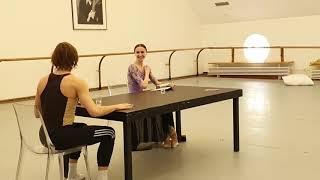 Svetlana Zakharova & Denis Rodkin rehearsing "Anna Karenina" by John Neumeier