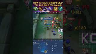 Mlbb Hanabi New Attack Speed Build  #mobilelegends  #mlbb  #trending #shorts #shortsfeed