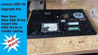 How to Upgrade Ram - SSD and HDD of Lenovo G50 70 Laptop