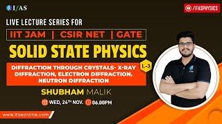 Solid State Physics | Diffraction Through Crystals X-ray | Diffraction |Electron Diffraction