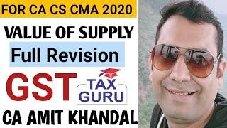 VALUE OF SUPPLY FULL REVISION by CA DR AMIT KHANDAL