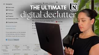 the ULTIMATE Digital Declutter with Notion ⭐️ simplify your life (& keep it clutter-free)