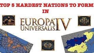 Top 5 Hardest Nations To Form In Europa Universalis 4