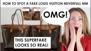 *LV SUPERFAKE* How to Spot a Louis Vuitton Monogram Neverfull MM Superfake: Fake or Real?