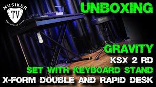 Gravity Keyboard Stand Set KSX 2 RD - Unboxing