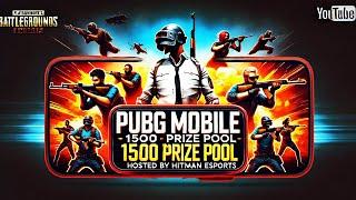 1500INR PRICEPOOL MATCH in PUBG Mobile | HiTMan PUBG LIVE Giveaway