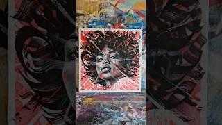 INSANELY COOL CANVAS ART  #graffiti #art #shorts