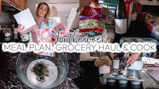 *NEW* SINGLE MOM MEAL PLAN FOR THE WEEK| GROCERY HAUL FOR TWO| COOK WITH ME| Tres Chic Mama