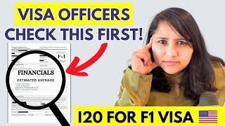 How Visa Officers Check Your I-20 Funding   + Document checklist | USA F1 VISA