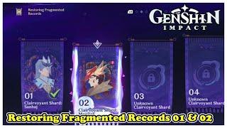 Restoring Fragmented Records 01 & 02 Iktomi Spiritseeking Scrolls Phase 1 【Genshin Impact 5.2】