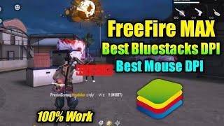 DPI Setting FreeFire MAX for pc || Best DPI for Bluestacks 5 || Best Mouse DPI FreeFire MAX PC