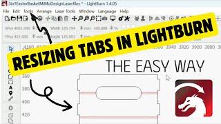 Quick Guide: Adjusting Box Tab Widths with Lightburn’s Resize Tool | MiMo Design Tutorial