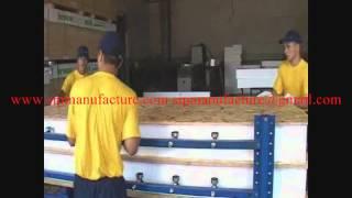 structural insulated panels (SIPs sip) gluing spraying pressing laminating machine production line