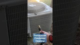 DIY'ers stop taking your fan tops off to clean condenser coils! #hvac #diy #hacks #cleaning