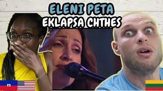 REACTION TO Eleni Peta -  Eklapsa Chthes (Live on To Our Health) FIRST TIME HEARING