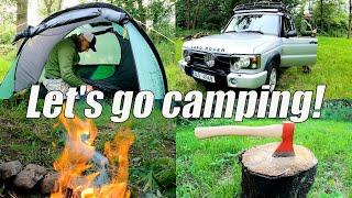 Let's go camping! SOLO Car Camping with Land Rover Discovery 2