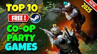 TOP 10 FREE Co-Op/Party Games to Play with Friends - 2025 (Low-Specs Games)