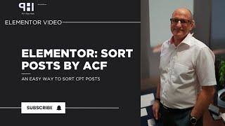 Elementor: Sort Posts by ACF