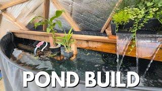 Pond Build In Our Geodesic Dome | Greenhouse Build P3