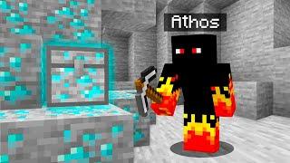 PEGUEI O COFRE SECRETO DE DIAMANTES NO MINECRAFT