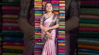 Tissue Kuppadam Kanchi Border Light Pink And Wine Saree #rkcollectionsarees #rkcollections