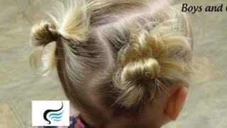 Messy Pigtail Buns - Hair Tutorial By Radona and Boys and Girls Hairstyles