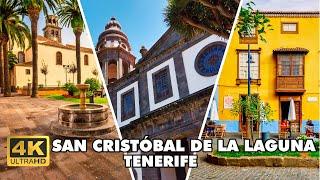 SAN CRISTÓBAL DE LA LAGUNA  Tenerife Spain  | Walking Tour [4K UHD]