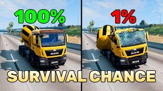 BeamNG.drive Realistic Crashes #29 | Epic Survival Chance Test
