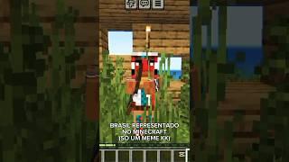 BRASIL REPRESENTADO NO MINECRAFT #shorts #minecraft #viralvideo #memes