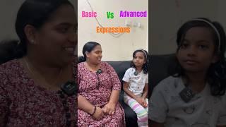 Basic Vs Advanced Expressions #english #learning #learn #shorts #reels #basic #advanced #expression