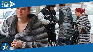 Bella Thorne bundles up in possibly faux fur coat in Aspen with fiance Benjamin Mascolo 317377