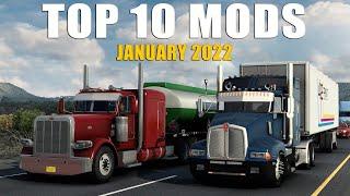 TOP 10 ATS MODS - JANUARY 2022 | American Truck Simulator Mods.