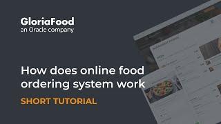 How does online food ordering system work - by GloriaFood