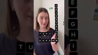 Learn the Italian alphabet #shorts